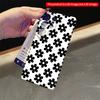 2DFlat Samsung phone case Black and White Floral Pattern Phone Case Applicable to Galaxy S22 S23 S24 S25ULTRA S26 A12 A13 A14 A15 A16