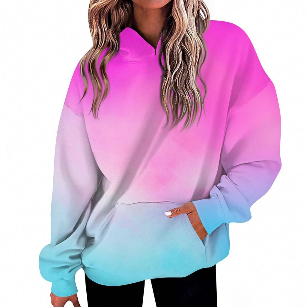 Women's Fashion Daily  Casual V-Neck Long Sleeve Printed Top