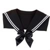 M6CD Sailor Inspired Detachable Collar Fashion False Collar Fashion Neckpiece For Themed Parties Professional Dress