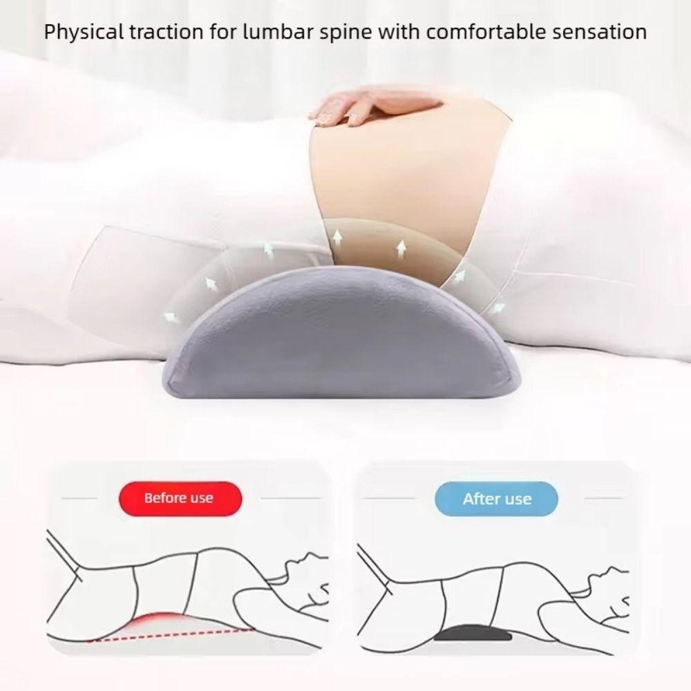 Half Cylinder Half Moon Bolster Pillow Ergonomic Semi-Roll Knee Pillow Leg Massage Pad  Home Use
