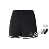 Li Ning Professional Basketball Series Striped Mid-Waist Comfortable Versatile Breathable Straight-Leg Casual Shorts Men Shorts Black AKSU941-1