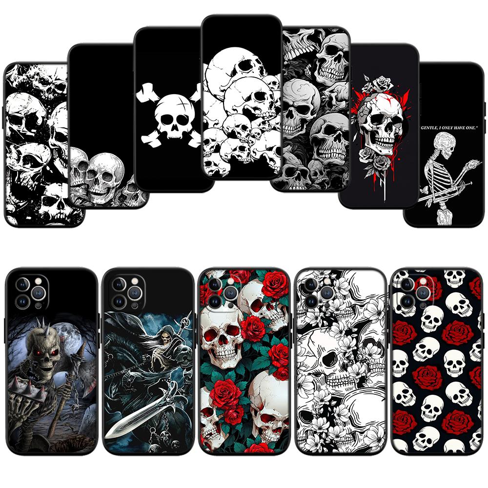 Skeleton Skull New High-End Shell Phone Case for OPPO A3 Pro A72 A74 A76 A77 A77S A78 A79 A94 A95 A18 A40M A58