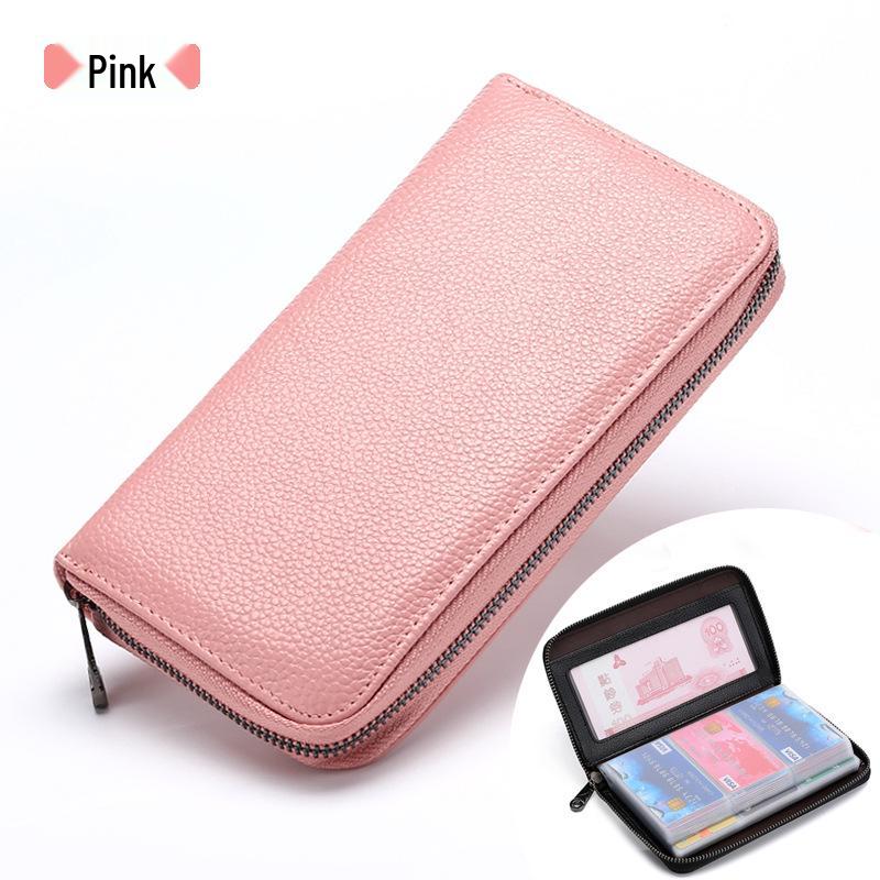 Multifunctional Zipper Wallet: Large Capacity Card and ID Holder for Men and Women