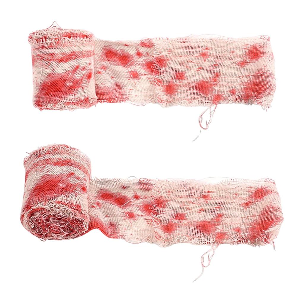 Halloween Creepy Cloth Accessory Supplies Convenient Lightweight Party Decor Practical Scary Gauze Mummy Makeup