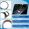 Center Console Gear Shift Shifter Knob Panel Cover Trim Compatible with Subaru BRZ/Toyot@ 86 2012-2020 ABS Gear Shift Decoration Protection Frame Car