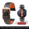 Calfskin strap Bracelet Carbonfiber Grain Watchband 18mm 20mm Red Orange Stitching Watch Band 21mm 22mm 23mm 24mm Watch Strap