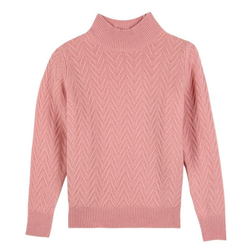 

Half Turtleneck Seven-needle Thickened Base Shirt for Women In Autumn and Winter New Versatile Sweater Knitted Sweater S