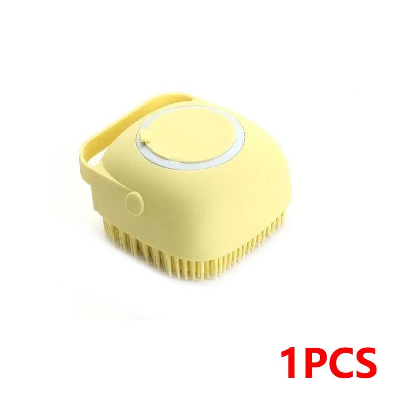Pet Bathing Brush Soft Silicone Massager Brush Shower Gel Bathing Brush Clean Tools Comb Dog Cat Cleaning Grooming Supplies