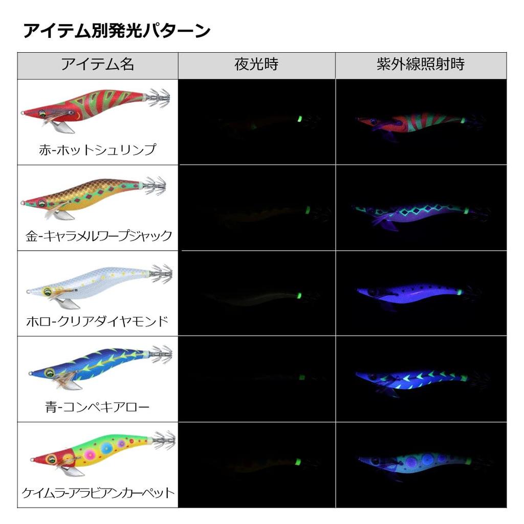 Daiwa Emeraldas Peak Type S Squid Luminous Pinky Night Arrow 4.0 -