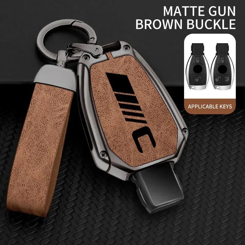 AABID1 Zinc Alloy Car Key Case For Mercedes Benz C Class Remote Control Protector For Mercedes Benz C300 C260 C200 C180 Key Cover