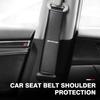 1/2Pcs Carbon Fiber Leather Car Seat Belts Cover Shoulder Protect Pad For Mercedes Benz AMG A B C E S G Class W201 W210 W108 UC0