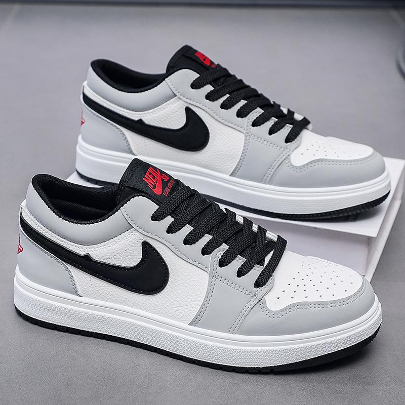 

Putian aj1 low top men s board shoes low soot black red toe dunk casual sports women s tide shoes shoes 43