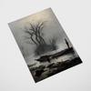 Plakat fantasy wrak wyspa