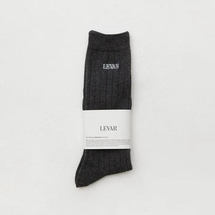 [3rd] Levar Classic High Socks - Charcoal