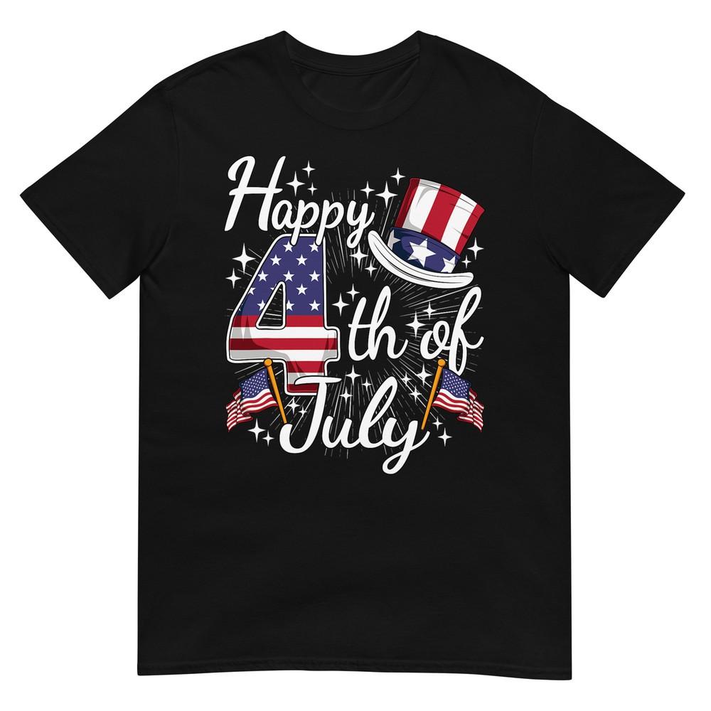 

С Днем независимости 4 июля Патриотическая футболка с американским флагом США для мужчин, женщин и детей 4XL