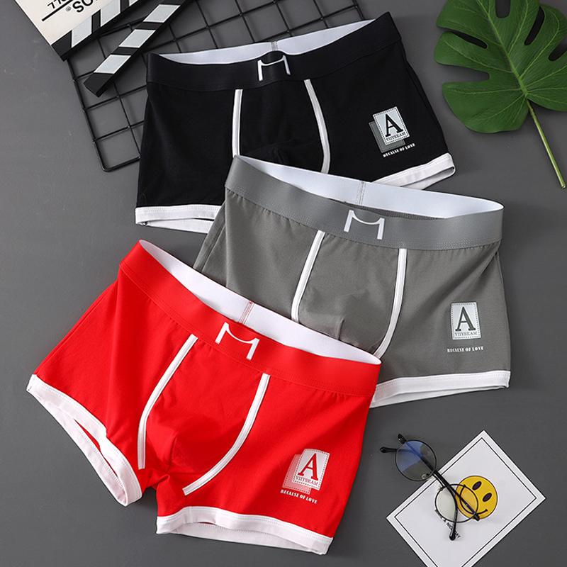 1/3 PCS Men's Panties  Underwear Boxers Briefs Mens Fashion  Boxershorts Trends Youth Personality Underpants
