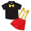 Disney Mickey Mouse Cosplay Halloween Kids Bow Tie Short Sleeve (110)