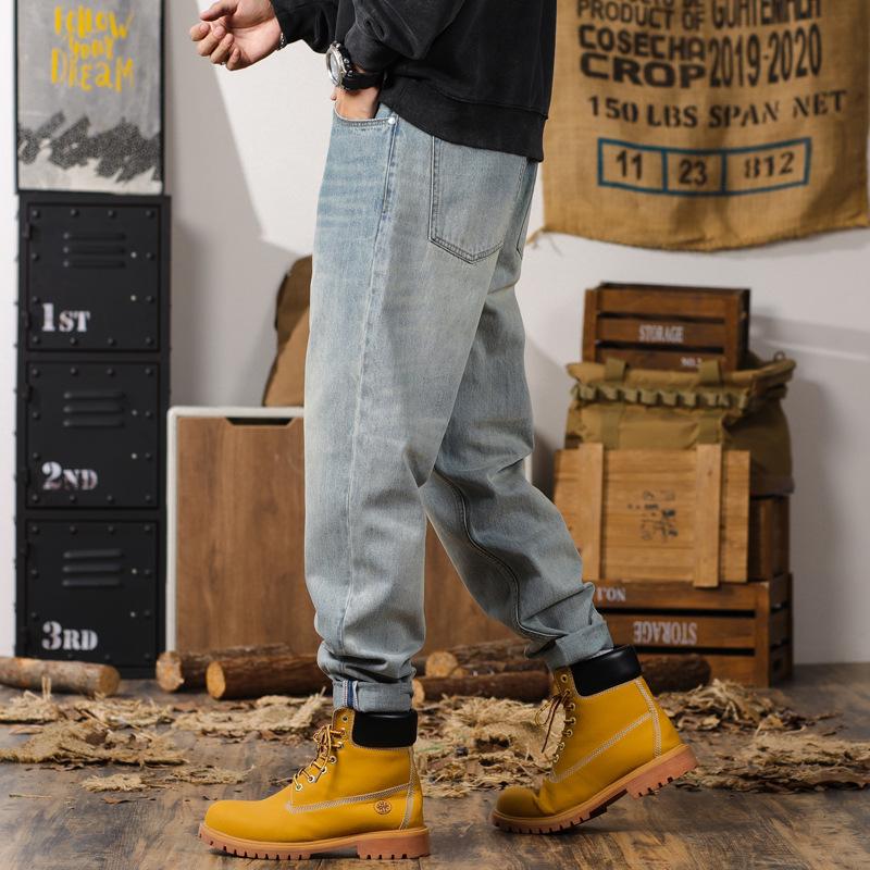 Haremjeans Herren Herbst Baumwolle Gerade Haremhose Herren Herbst Amerikanische Modemarke Jeans Herren Herbst Winter