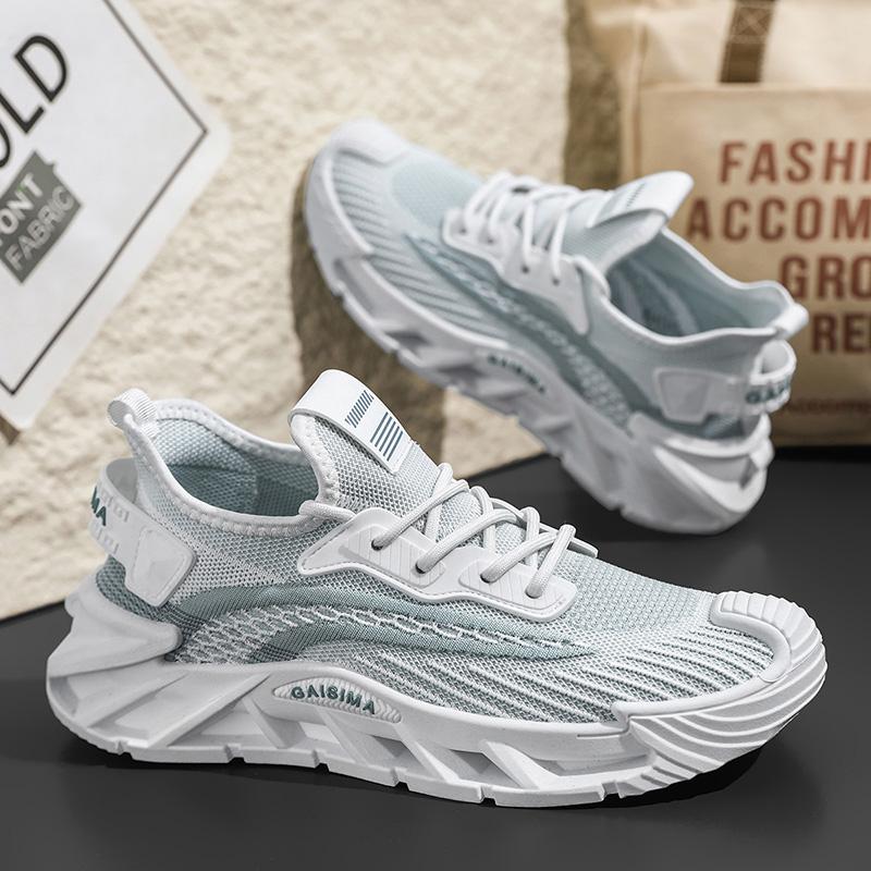 Men Sports Running Black Jogging Shoes Casual Sneakers Outdoor Breathable Mesh Women Light Shock-absorption Black Tennis
