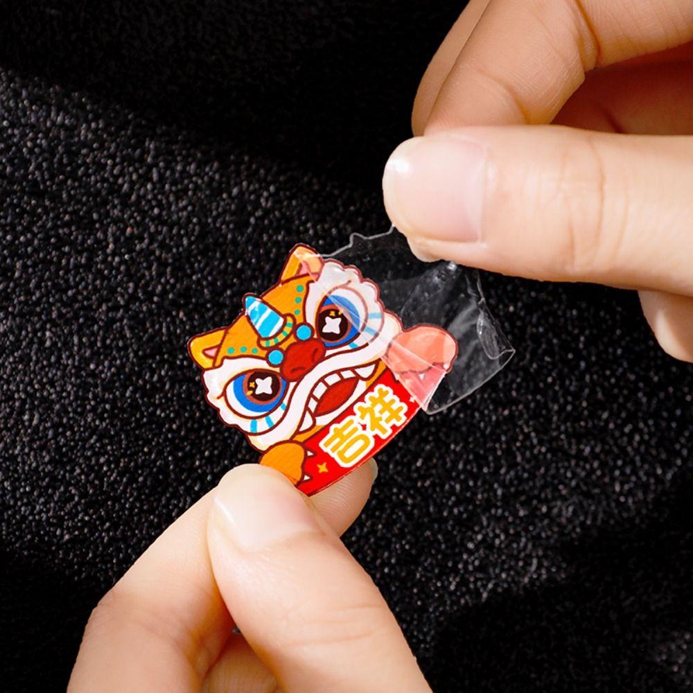 Loong Acrylic Spring Festival Pin Dancing Lion Chinese Style Pin Jewelry Lion Dance Brooch Skirts