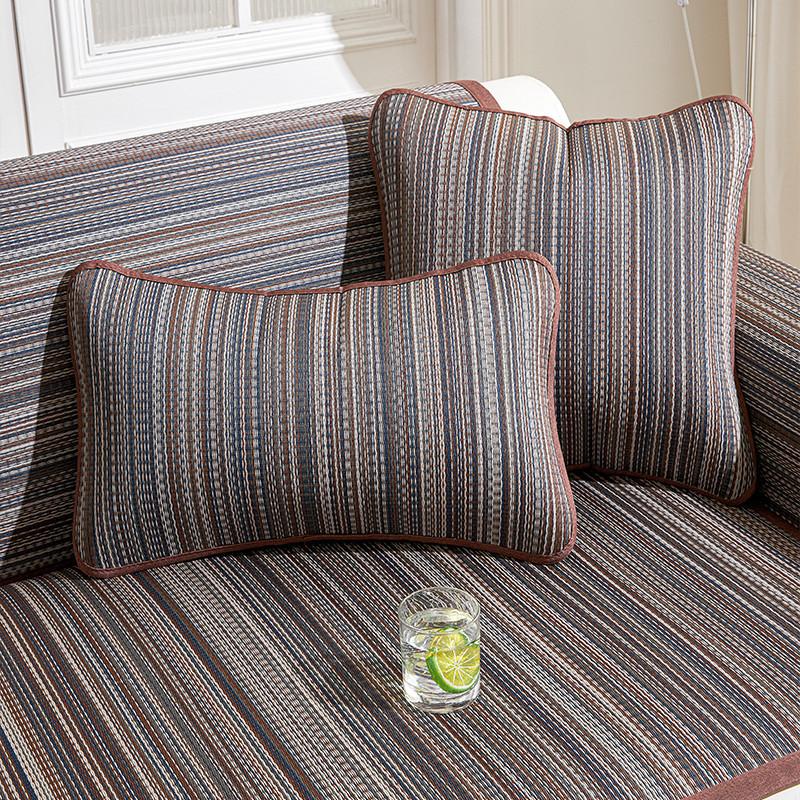 Rattan Mat Sofa Cushion Summer Cushion Seat Cushion Summer Model New One-Piece Sofa Cover Cover Cloth Seat Cushion