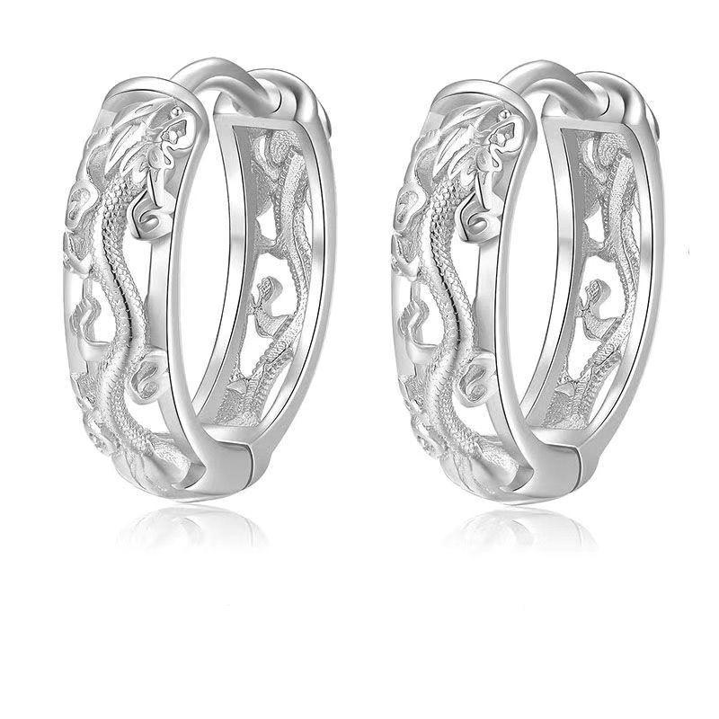 Gothic-Ohrringe mit Totenkopf, Geisterkopf, hypoallergene Ohrringe, cooler Punkrock-Trendschmuck für Herren