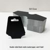 Black & White Kraft Paper Necklace Packaging Card with Elastic Band