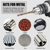 13pc/19pc/25pc Drill Bit Twist Drill Set Hole Opener Multifunctional Stainless Steel Metal Punching Twist Drill Bit