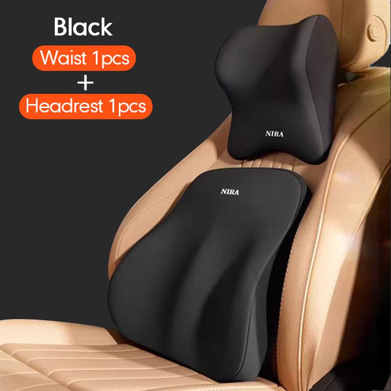New Upgraded Car Headrest Lumbar Support Memory Foam Cushion Super Head Pillow Comfortable Cushion Backrest Car Accsesorie