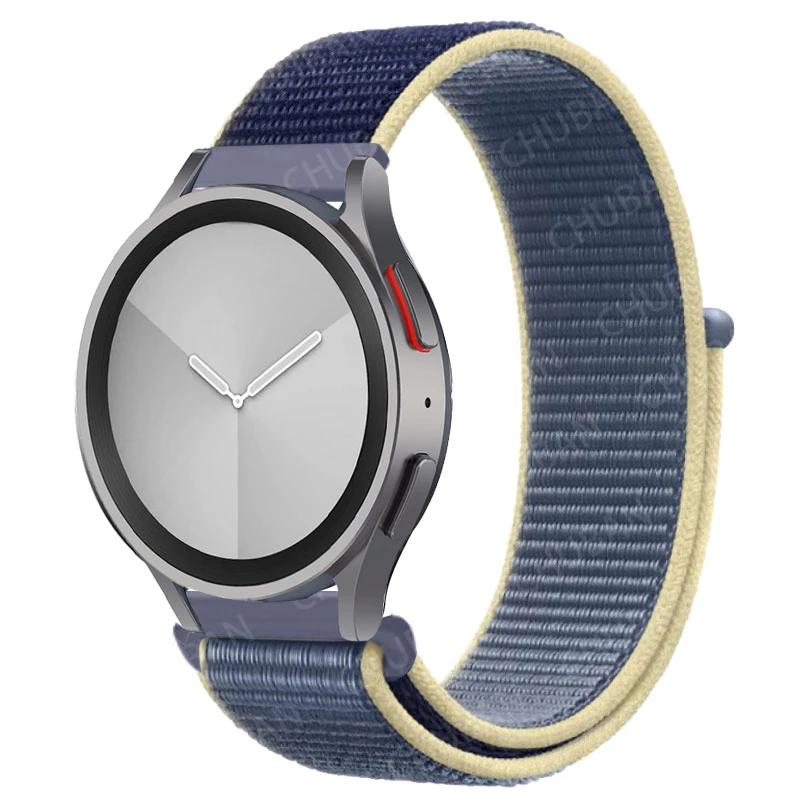 Nylonový smyčkový pásek pro Samsung Galaxy Watch 6/5/pro/4/Classic/active 2 43-47-44mm 20mm/22mm sportovní náramek huawei gt 4/2/e/3 pásek
