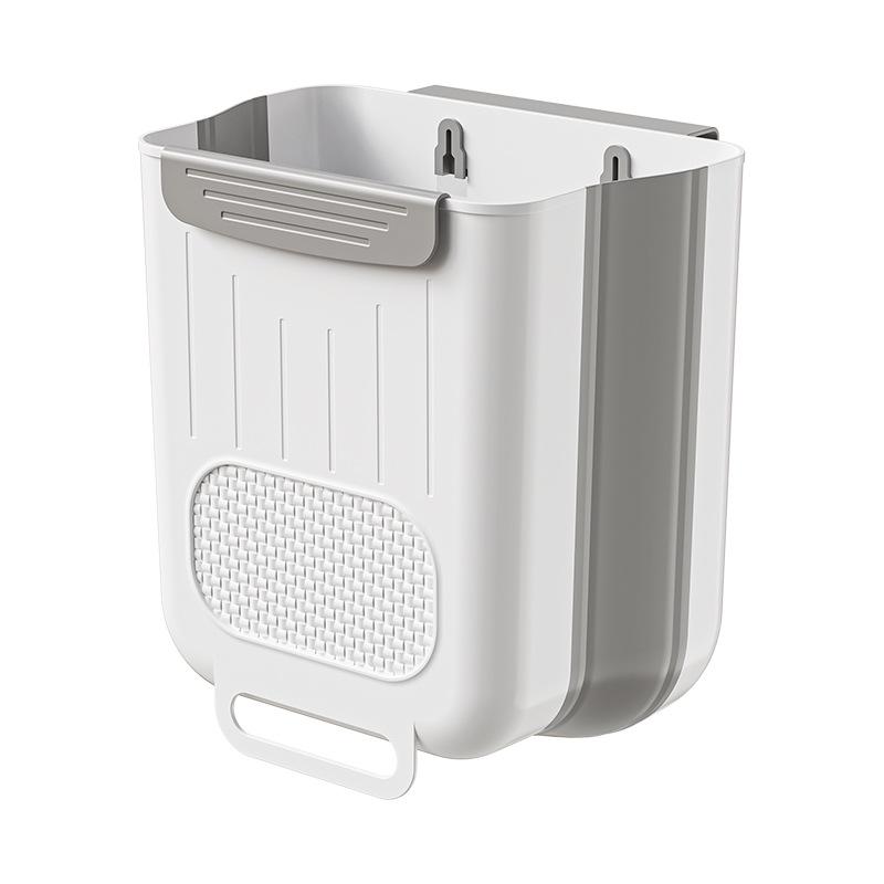 Foldable Wall-Mounted Kitchen Trash Can - No Bending, Large Capacity, Easy To Clean