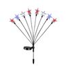Solar Ground Independence Day Star String Lights American Flag Lights Courtyard Garden Decorative Lights
