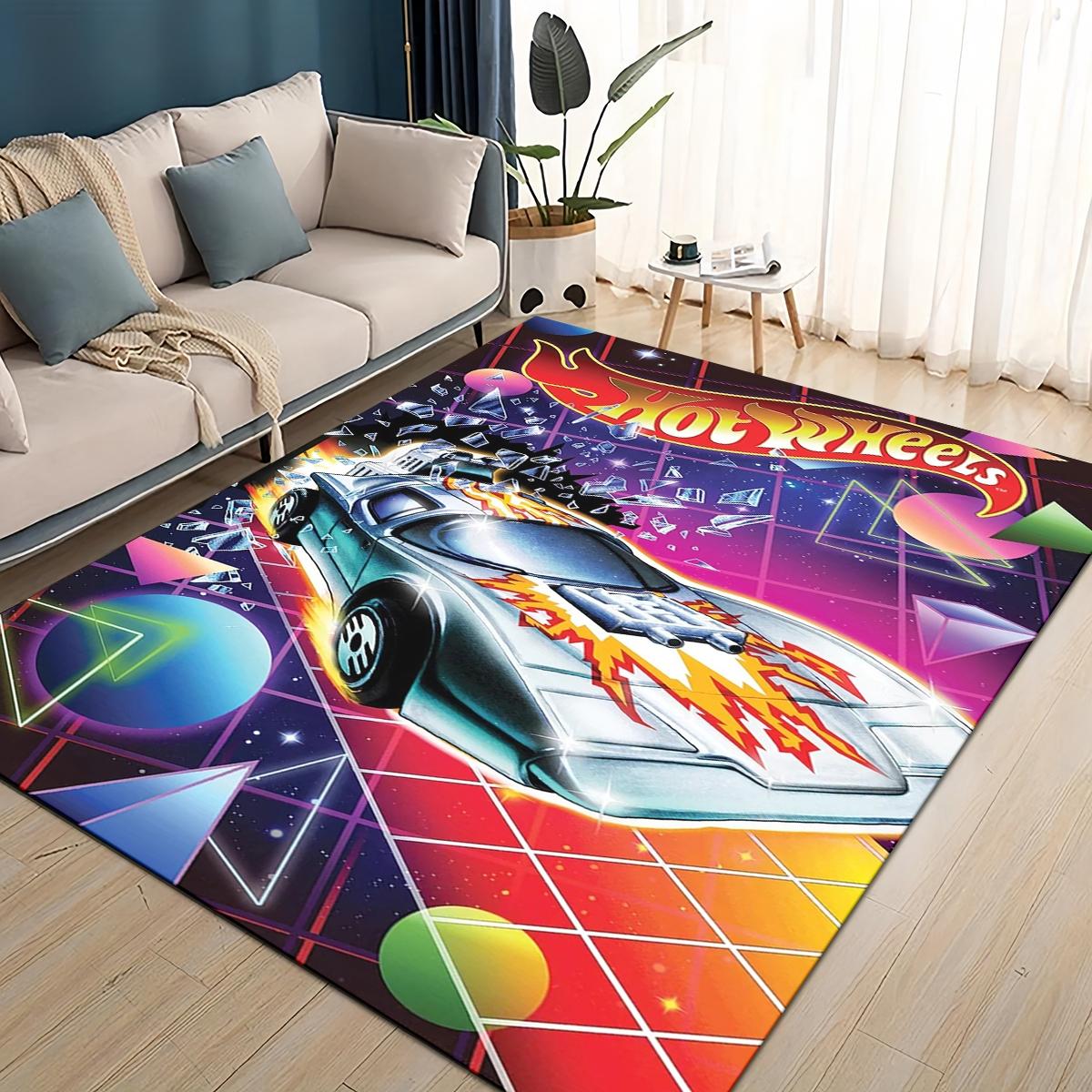 

Hot Wheels 27 Стиль Нова Гоночна Машина Мультяшний Килим для Вітальні Спальні Домашня Декорація для Дивана, Дитячий Ігровий Нековзкий Килимок для Підлоги 60*90cm