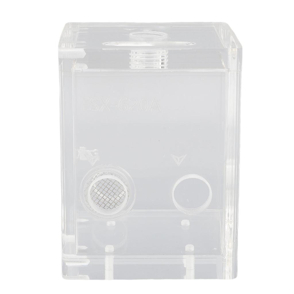Computer Water Tank Cooler 80mm 150ml Acrylic G1 4x4 Water Cooling Reservoir with Filter for Computer Cooling System