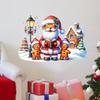 Removable Santa Gingerbread Man Wall Sticker for Living Room, Bedroom, or Glass Windows SD94