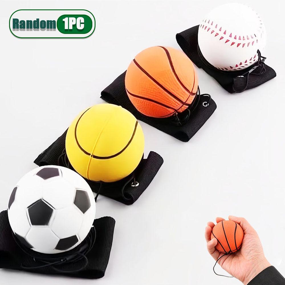 Эластичный мяч для махов рукой на запястье, ПУ эластичный мяч, уличные упражнения, фитнес, мяч для махов рукой, эластичный мяч, детская веревочная игрушка