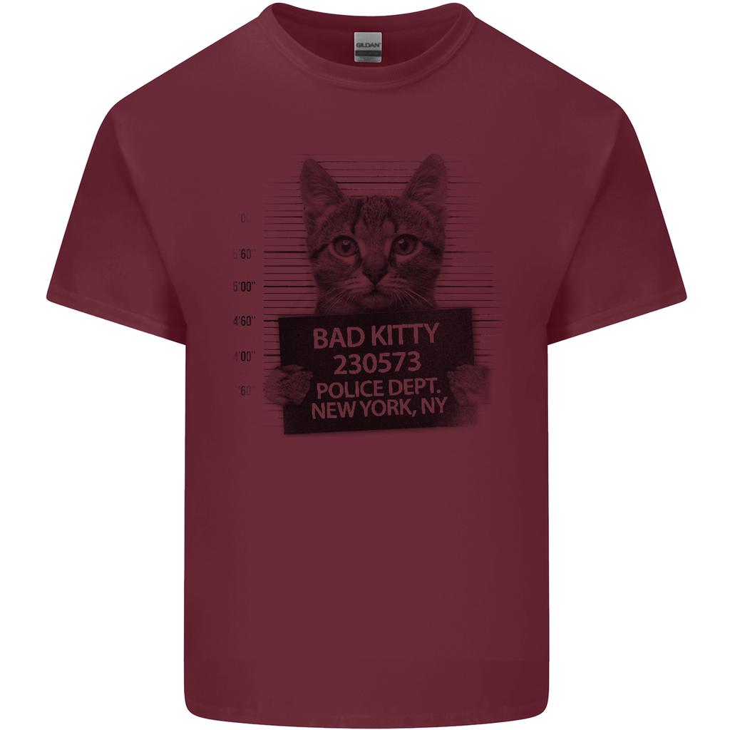 Bad Kitty New York City Police Dept Unisexs Light Cotton TShirt
