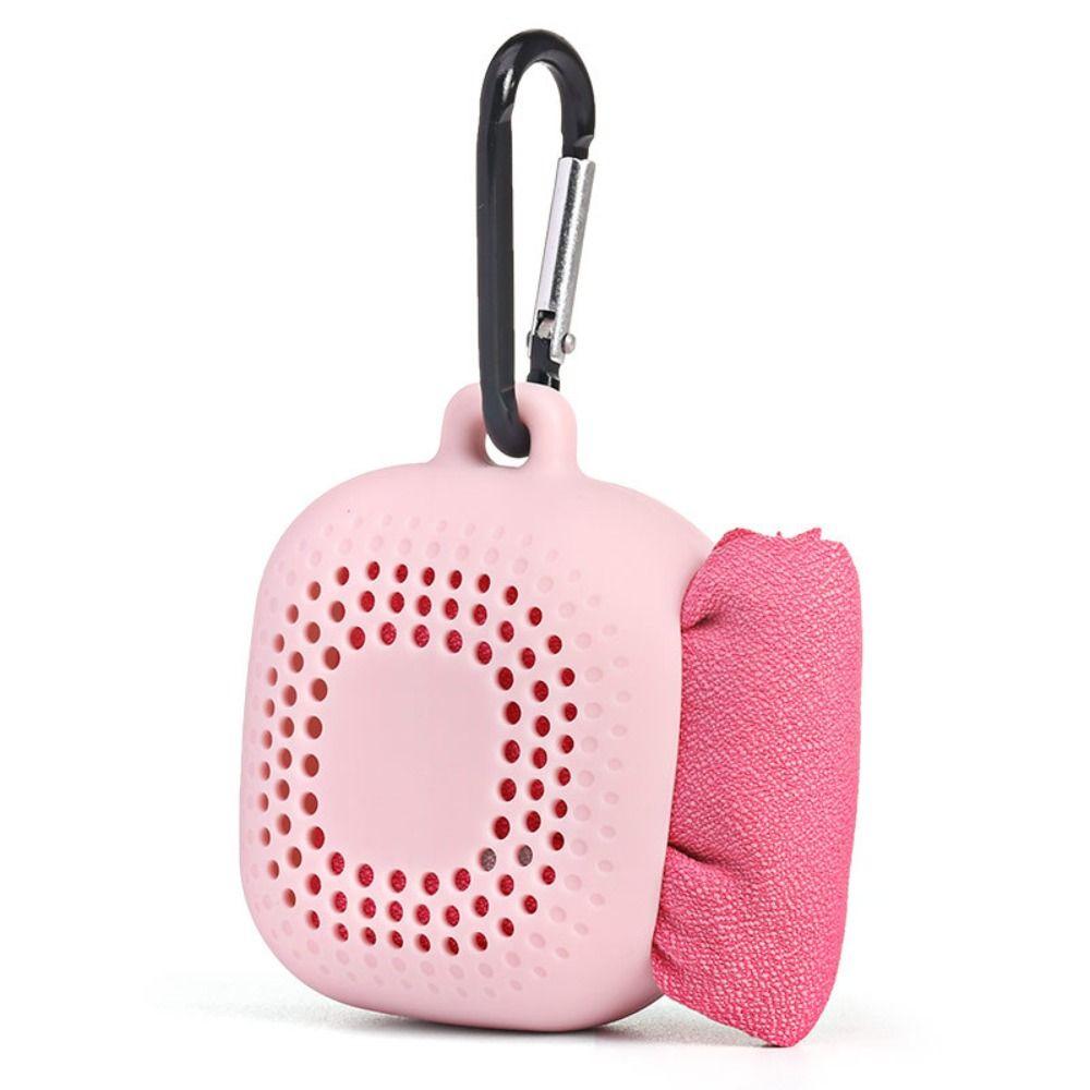 Soft Quick Drying Towel With Silicone Case Sports Towel For Fitness Jogging Swimming
