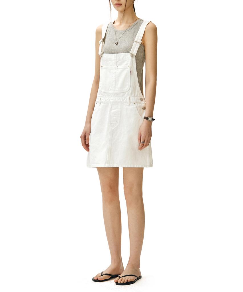 Deketeuumeon Signature Bib Overalls Skirts Dcwop002White