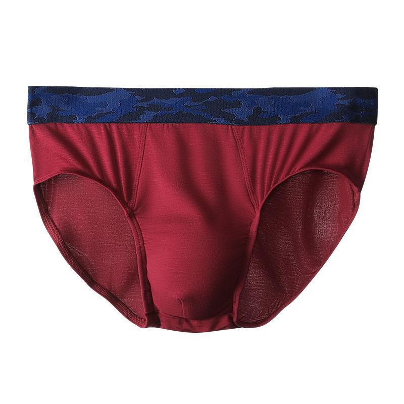 

Мужские хлопковые трусы-боксеры | Удобный дышащий Ice Silk | Короткие трусы для подростков с разрезами L красный