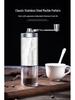 Portable Hand-cranked Coffee Grinder with 304 Stainless Steel and Wood Grain Finish