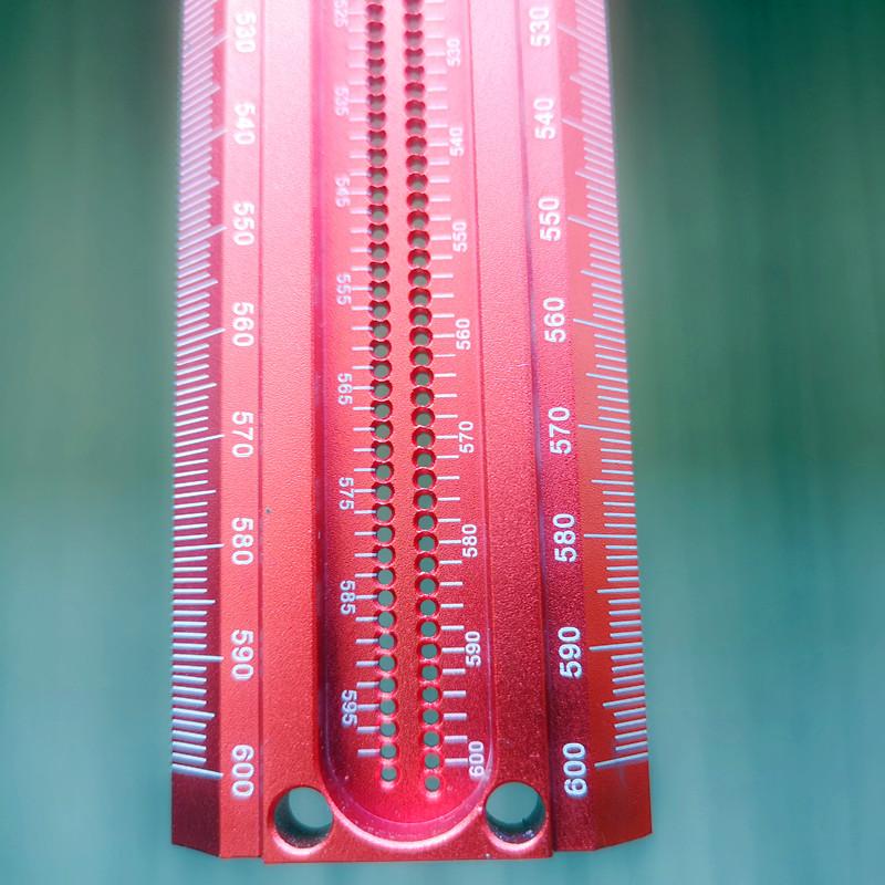 60-500MM Precision Marking T-Ruler Aluminum Alloy Woodworking Scribe Marking Gauge Deluxe Crossed-out Hole Scribing Ruler