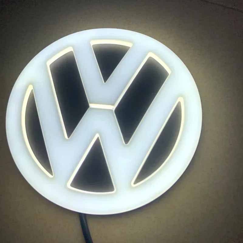 For VOLKSWAGEN New 11cm LED Car Rear Tail Emblem Badge Sticker For VW Polo Golf Jetta Beetle CC Tiguan Touran Passat MK7 MK5 B5