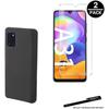 Tempered Glass and Protective Case - Toproduits® - Galaxy A31 - Black - Flexible - Shock and Scratch Protection