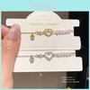 Gold Plated Heartshaped Bracelet With Sparkling Zirconia For Womens Fashion Accessory