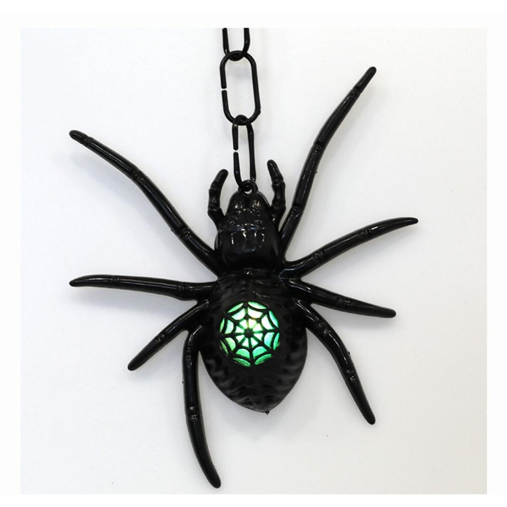 Halloween Colorful Glowing Spiders, Fluorescent, Rainbow, Spiders, Black Spiders, Scene Pranks, Decoration Ornaments