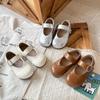 French Small Leather Shoes Spring New Girls Woven Princess Shoes Soft Sole Mary Jane Single Shoes