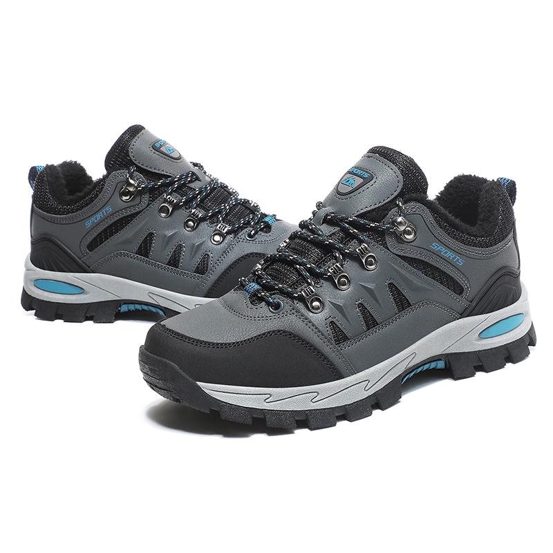 Herbst/Winter Plus Baumwolle Plus Samt Low-Top Outdoor Freizeit Sport Wanderschuhe für Männer und Frauen