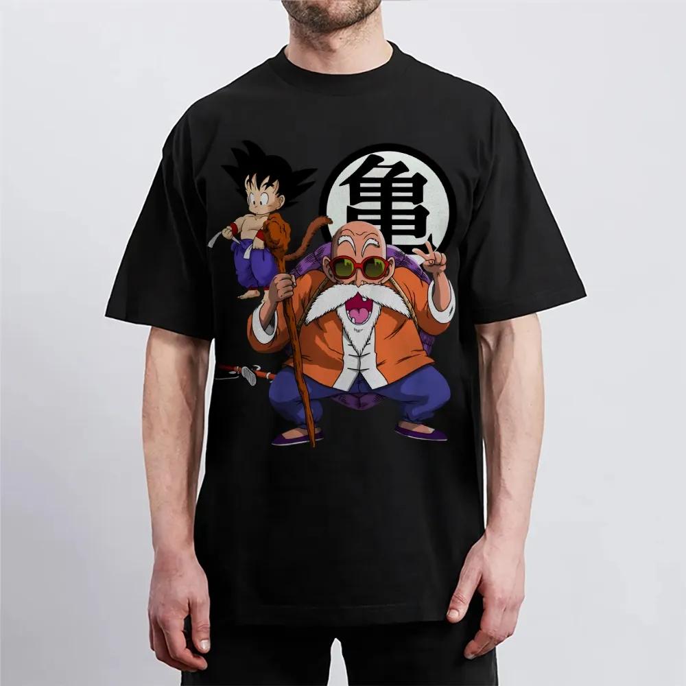 Dragon Ball Tshirt Mens Pure Cotton Casual Round Neck Tshirt Short Sleeve Clothing Summer Sports Casual Short Sleeve Top