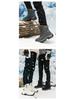 Unisex Plus Size Non-Slip Snow Boots with Fleece and Thick Cotton for Warmth